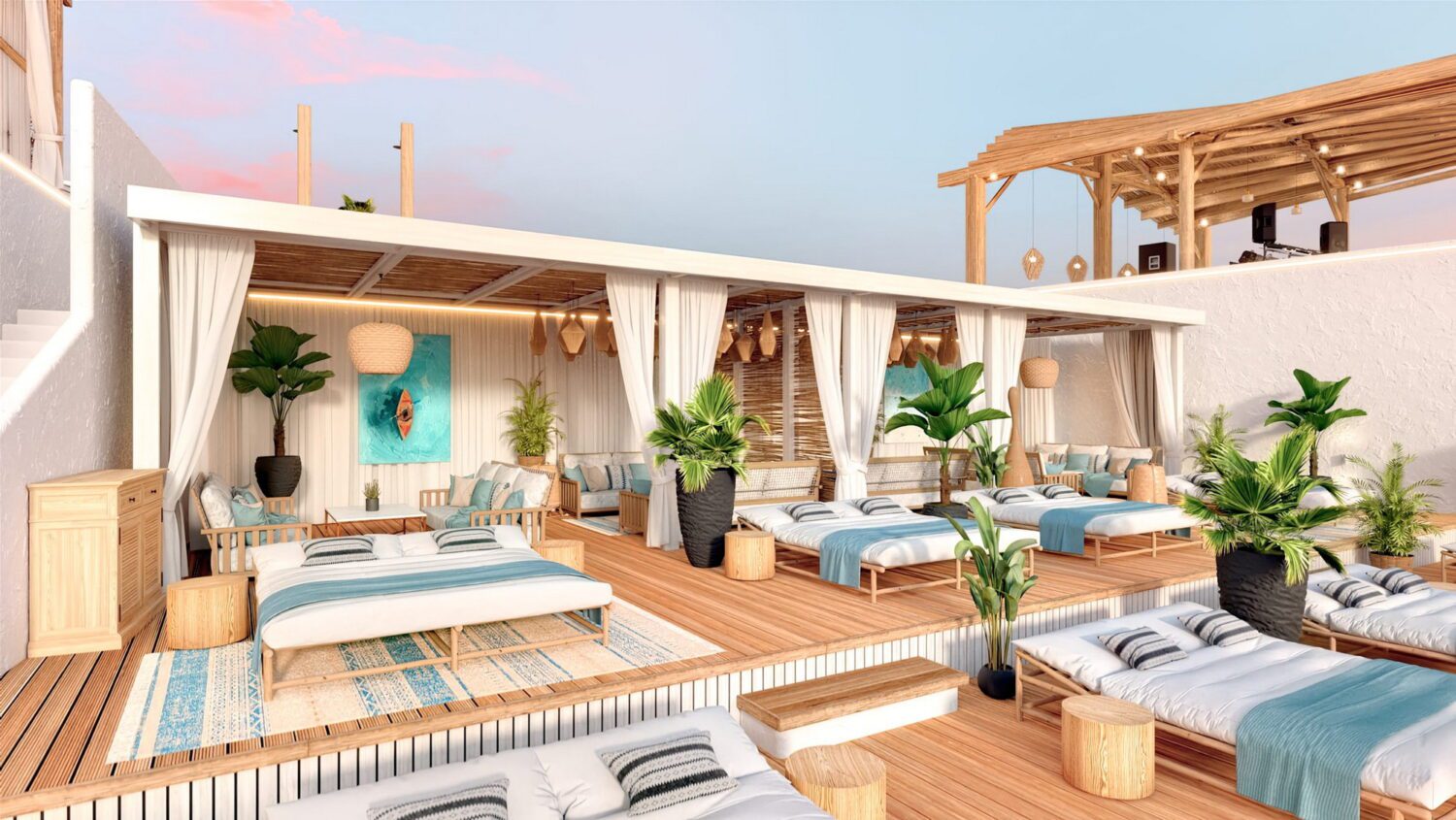 Club beach complex, Tbilisi, Georgia