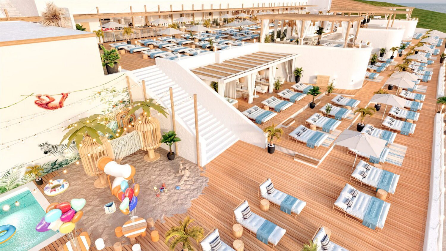 Club beach complex, Tbilisi, Georgia