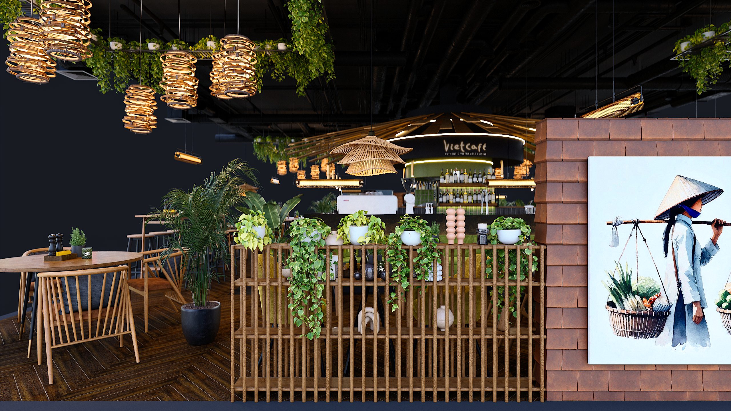 Vietnamese street food cafe concept